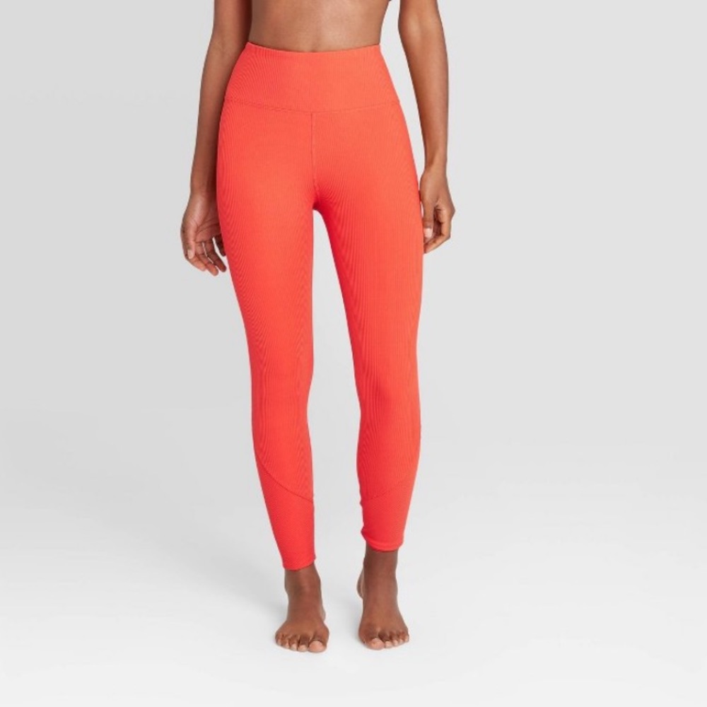 High-waisted Rib Leggings